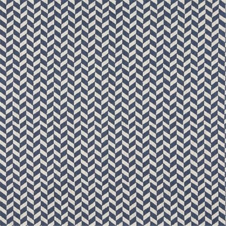 Designer Fabrics Designer Fabrics K0004E 54 in. Wide Blue And Off White; Herringbone Slanted Check Designer Quality Upholstery Fabric K0004E